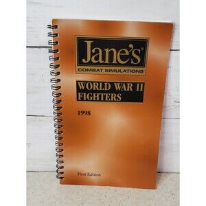 Jane’s WWII Fighters Manual 1998 First Edition Combat Sim Spiral Bound Book Only